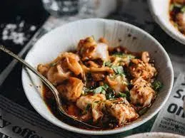 Dumplings in Chili Sauce