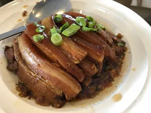 Braised Pork Belly W.Preserved Veg.