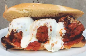 Meatballs Parmigiana Hot Hero