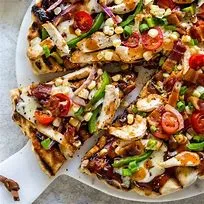 Med BBQ Chicken Pizza