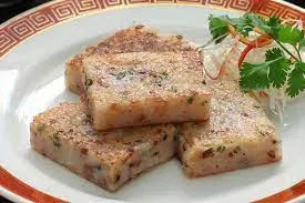 Steamed Veg. Meat Chop & Taro in Fooyu Sauce