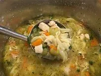 Roast Chicken With Noodle Soup