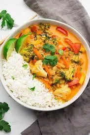 Vegan Red Curry With Vegetable