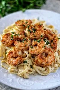 Fettucine Shrimp Alfredo