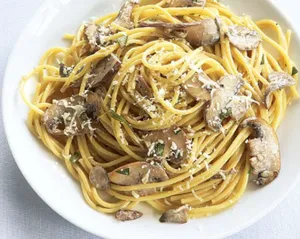 Spaghetti With Mushroom Sauce