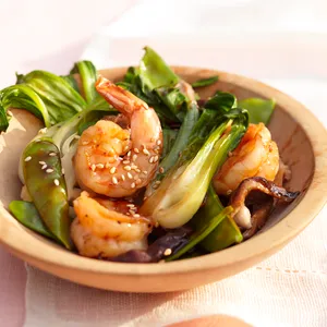 Baby Shrimps with Shanghai Bok Choy