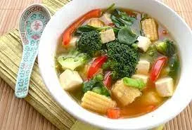 Seasonal Vegetable Tofu Soup