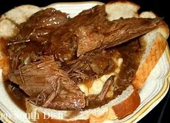 Hot Open Roast Beef Sandwich
