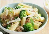 Rigatoni, Italian Sausage, Broccoli & Spinach