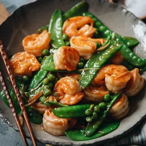 Shrimp with Snow Peas 雪豆虾