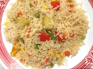 Mixed Vegetables over Rice