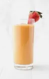 Mango Strawberry Smoothie with Pineapple Juice