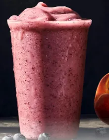 Peach & Blueberry Smoothie with Almondmilk