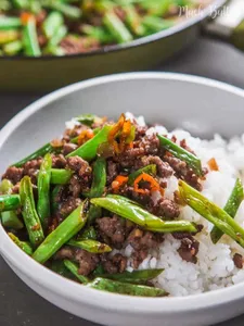Shredded Beef with String Beans 四季豆牛