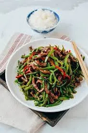 Shredded Veg. Meat with Hot Green Pepper