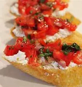 Tomato & Goat Cheese Bruschetta