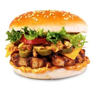 Mexican Crispy Burger (Chicken) Regular Meal