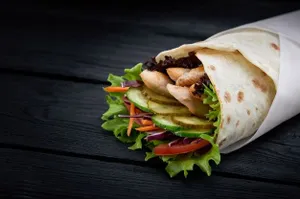 Arabic Rumali Veg.Plate Shawarma