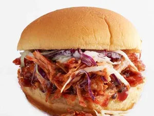Pulled Pork Burger on a Bavarian Bun