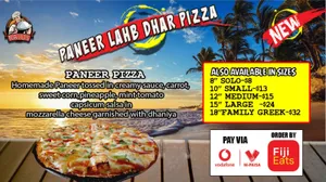 Paneer Lahb Dhar Pizza