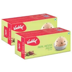 Vadilal Real Kesar Pista ice cream 700ml