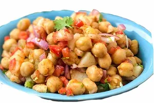 Chana Beans Salad With Lemon, Olive Oil Dressing