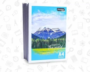 HARSH A4 SIZE RULED NOTEBOOK Hindi WHITE PAGES (252 PAGES