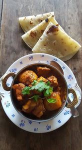 Dum Aloo with Roti/Paratha/Rice