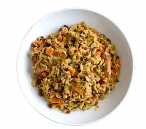 Pelau Lunch with Coleslaw