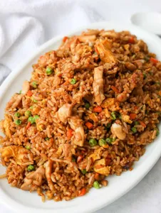 Chicken Fried Rice +Chilli Chicken