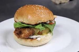 Buttermilk Chicken Melt with Fries