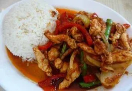 Chilli Chicken with Rice