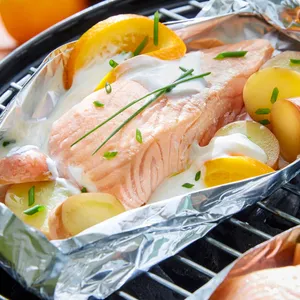 Salmon en papillote