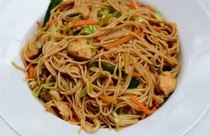 Noodles and Chicken