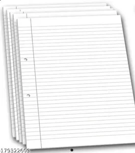 A4 Single Side Rulled Sheet