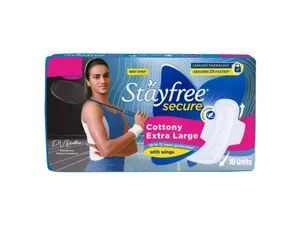 Stayfree secure cottony soft extra large 18 unit