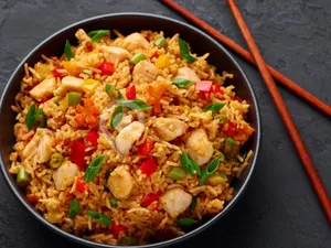 Schezwan Chicken Fried Rice