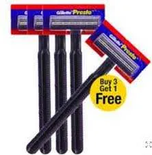 Gillette presto Buy 3 Get 1 free Razor