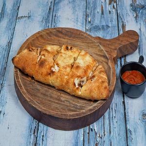 Mushroom and Cheese Garlic Bread