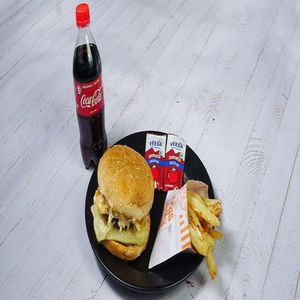Chicken Special Big Fat Burger Combo