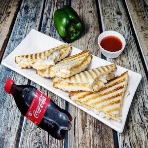 Grilled Sandwich + Coke