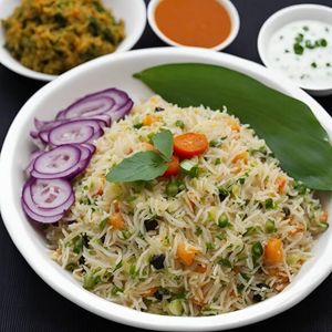 Veg Pulao with Raita + Coke 250 ml Combo