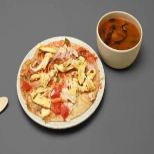 Egg Chicken Uttapam