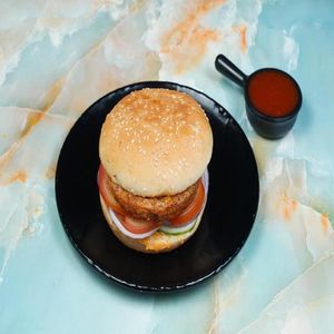 Aloo Tikki Cheese Burger