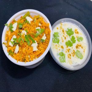 Veg Biryani with Raita