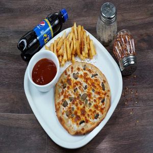 Pizza [7 inches] with Fries and Coke