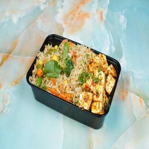 Brown Rice with Smoked Paneer