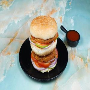 The Loaded King Special Burger