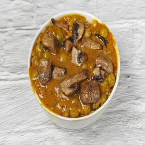 Matar Mushroom with 3 Tandoori Roti