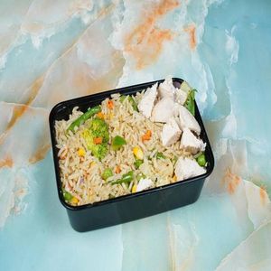 Grilled Chicken with Veggie Brown Rice